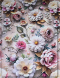 premium floral silk fabric for elegant maxi dress women