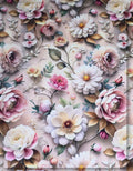 designer silk floral fabric for modern midi dress fashion