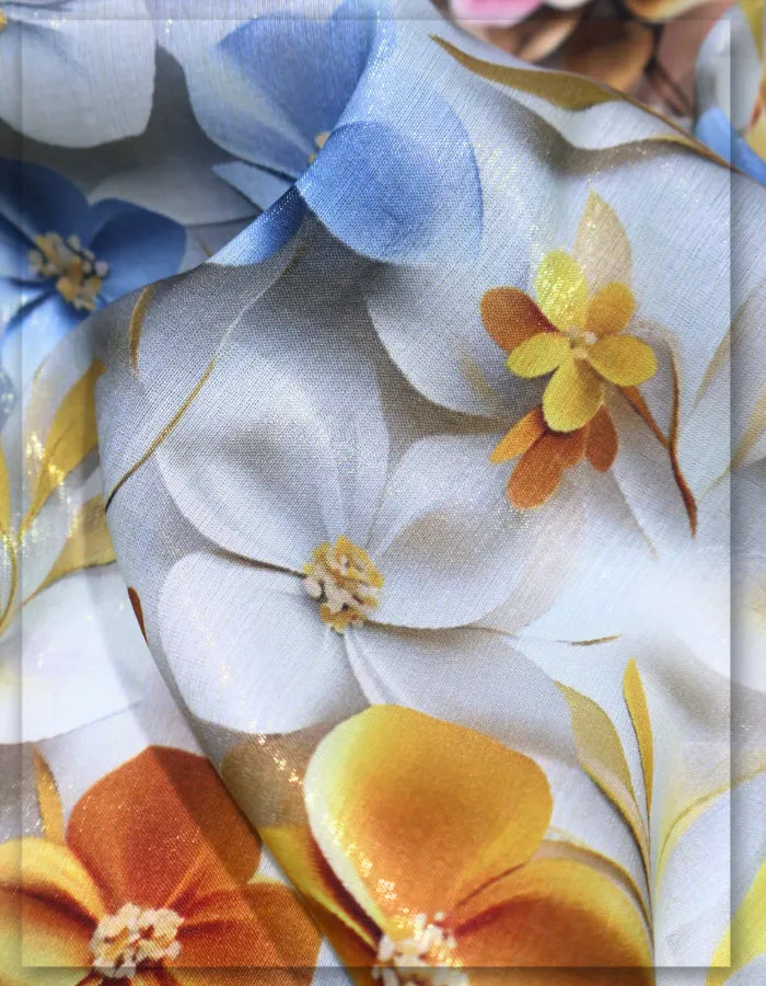 premium Gucci floral silk fabric for stylish outfits