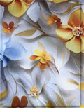 lightweight floral silk fabric for casual fashion dresses