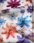 high end floral silk fabric for luxury outfits