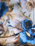 breathable silk floral fabric for summer wardrobe