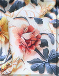 soft touch floral silk fabric for comfortable dresses