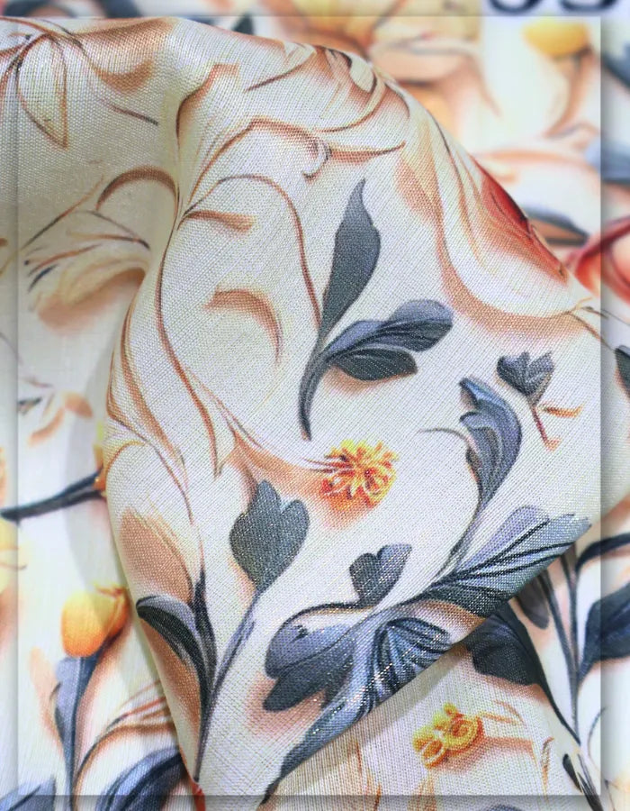 high quality Gucci floral silk fabric for elegant wear
