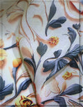 elegant floral silk fabric for premium women outfits