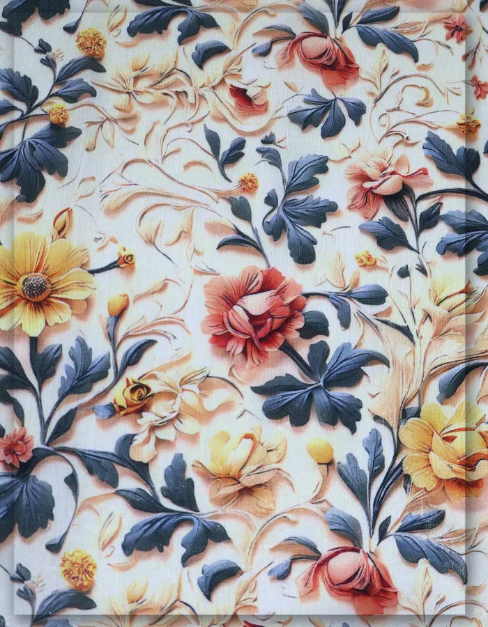 breathable Gucci floral silk fabric for summer style