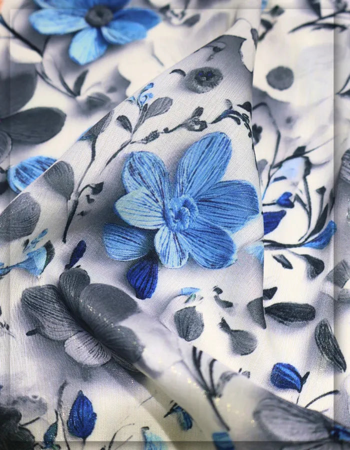 Gucci style floral silk fabric for premium clothing line