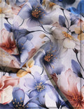 breathable silk floral fabric for daily wear women dresses