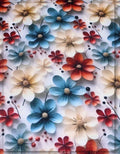 premium fashion dress floral silk fabric elegant style