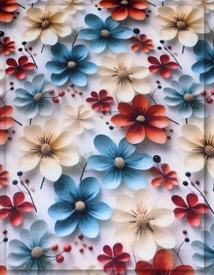 premium fashion dress floral silk fabric elegant style