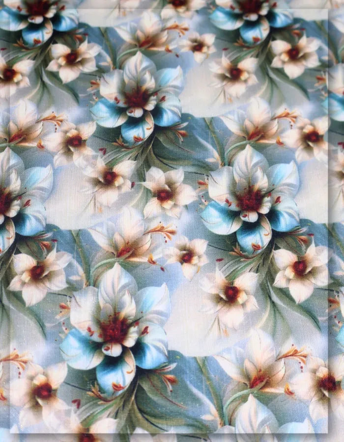 luxury Gucci floral silk fabric for premium clothing design