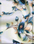 soft floral silk fabric for bodycon dress stylish fit design