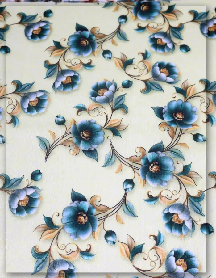 boutique silk floral fabric for boho dress lightweight comfort