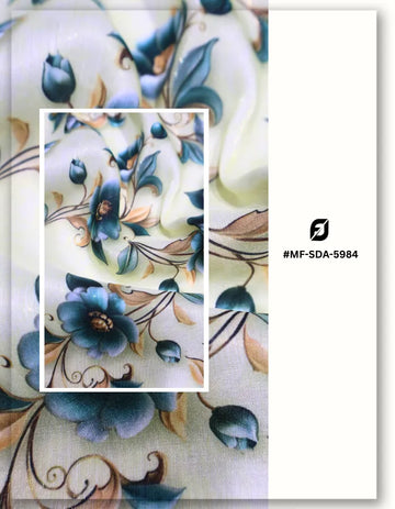 digital Gucci floral silk fabric for mini dress trendy fashion