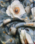 elegant silk floral fabric for evening gowns