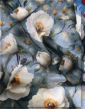 luxury floral silk fabric for premium outfit creation
