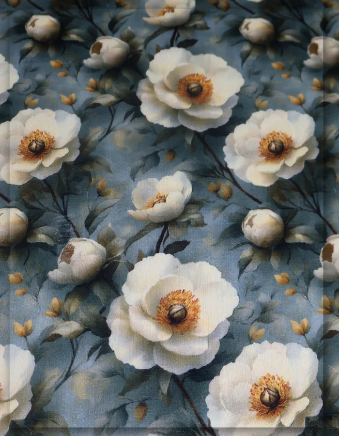 breathable silk floral fabric for summer dresses