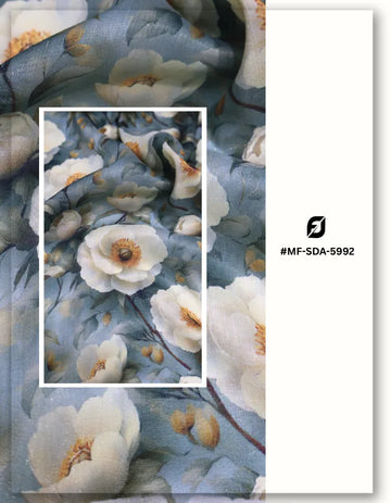 pastel floral silk fabric for soft feminine dresses