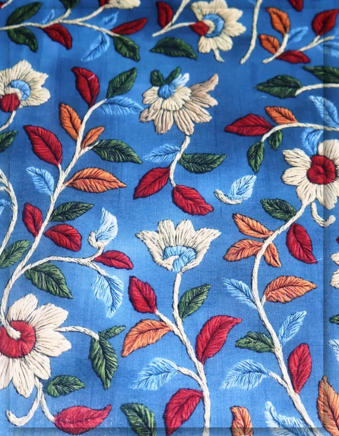 high end floral silk fabric for luxury garments