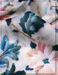 soft draping silk floral fabric for luxury garments
