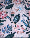 luxurious floral silk fabric for party wear dress