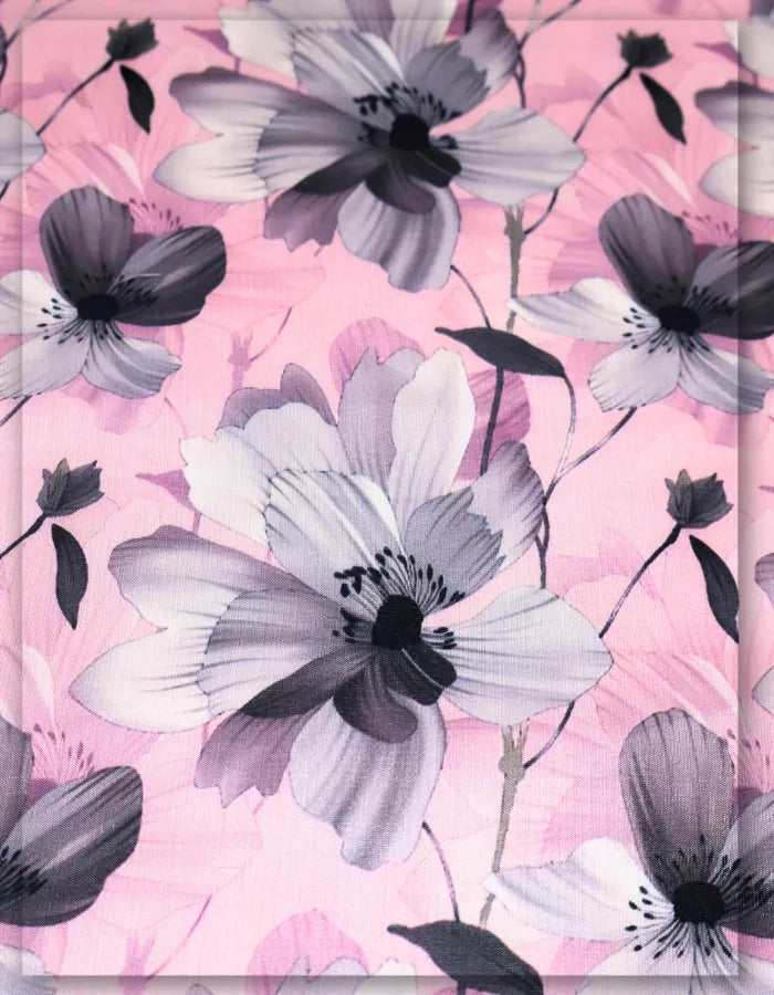 pastel floral Gucci silk fabric for layered dress soft tones