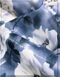 mermaid style dress Gucci floral silk fabric premium shine
