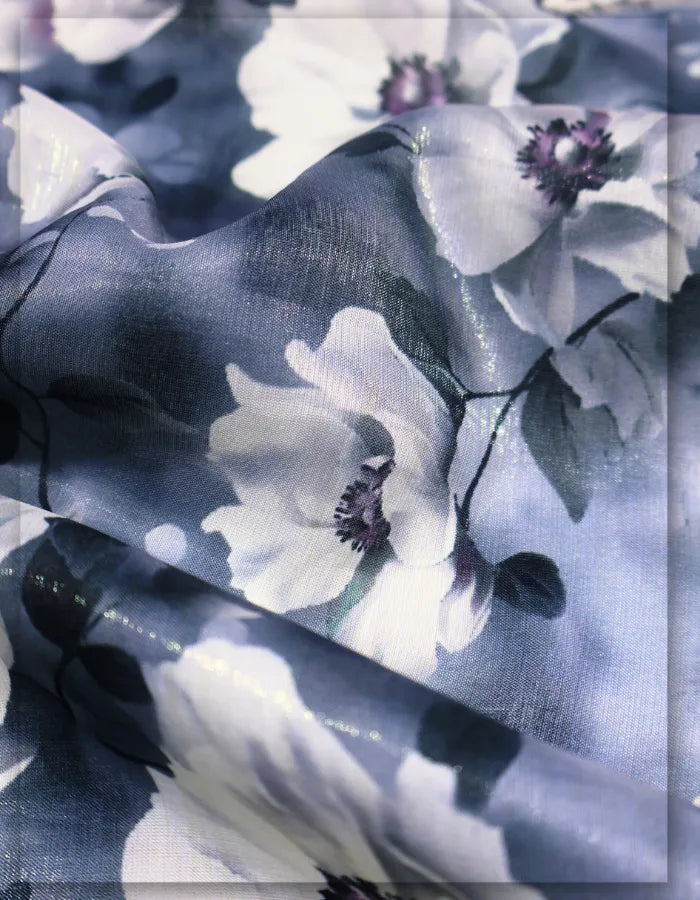 ruffle dress floral Gucci silk fabric lightweight premium feel