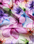designer printed silk fabric for party dress women luxury texture