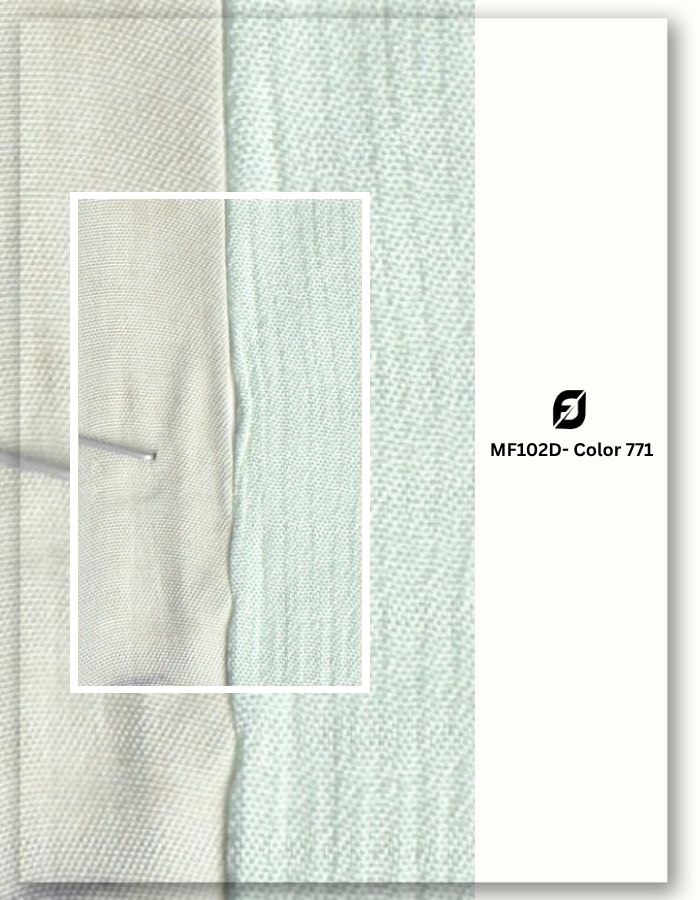 Mint green fabric roll for tunic dress material