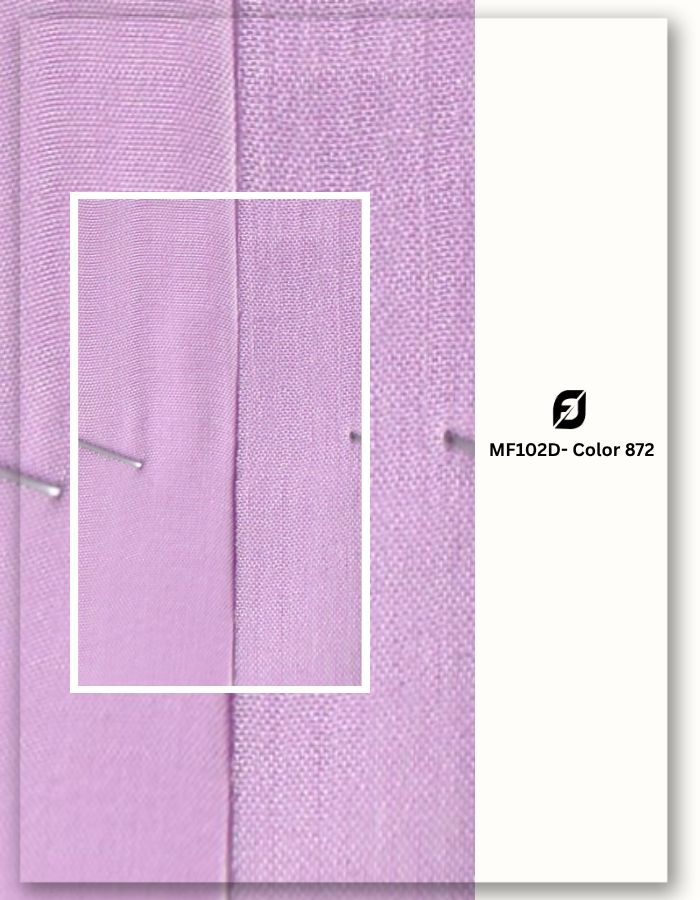 Purple dyed suit textile