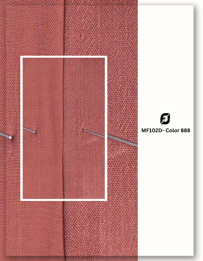 Orange dyed designer fit textile