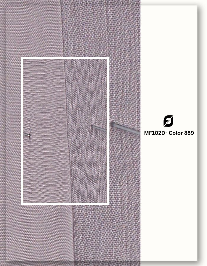 Purple gray dyed dressmaking cloth