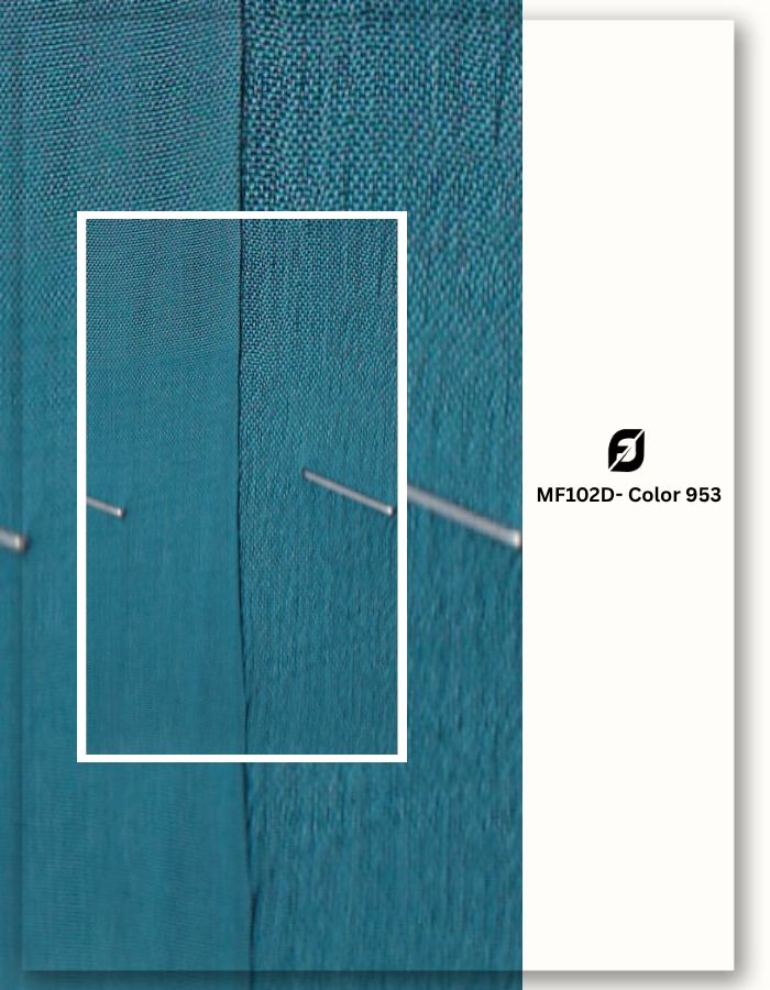 Teal blue dyed wedding fabric