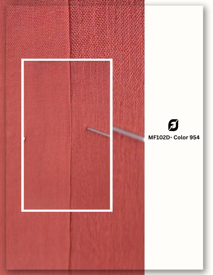 Orange dyed matching pair textile