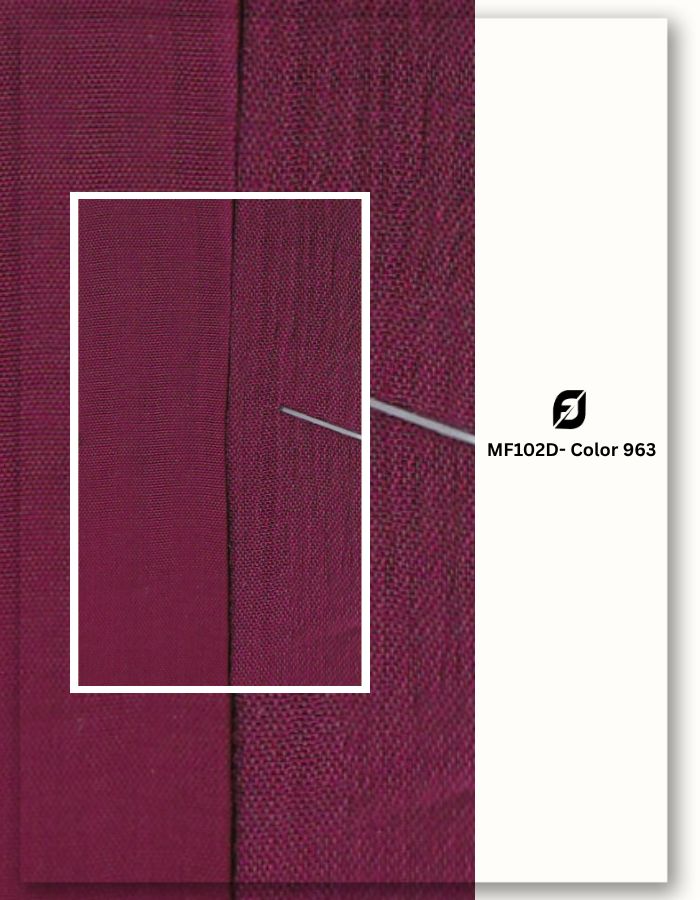 Magenta mill dyed gown textile