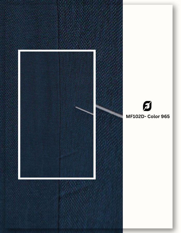 Navy blue mill dyed fabric