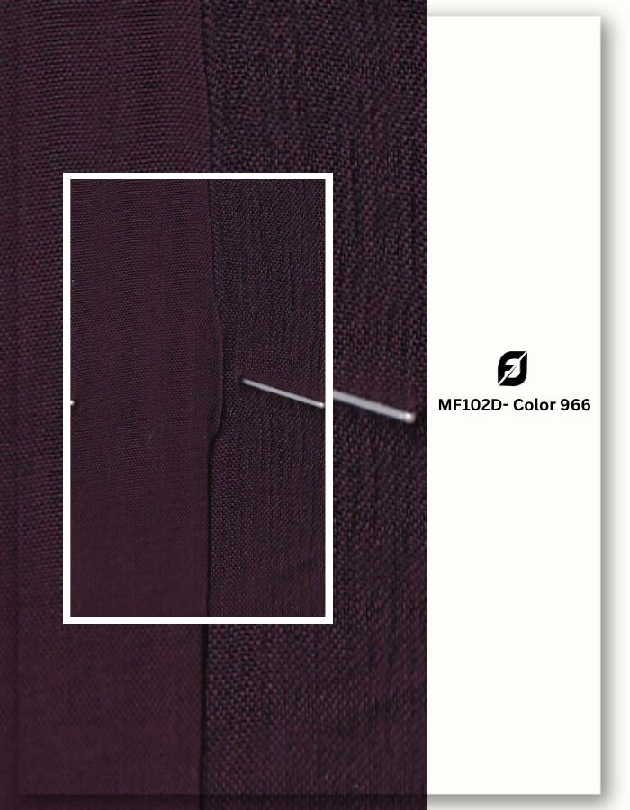 Purple mill dyed suit textile