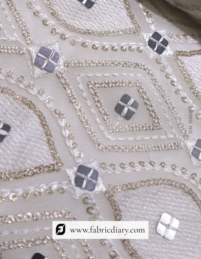 Buy four square designer sequin fabric online