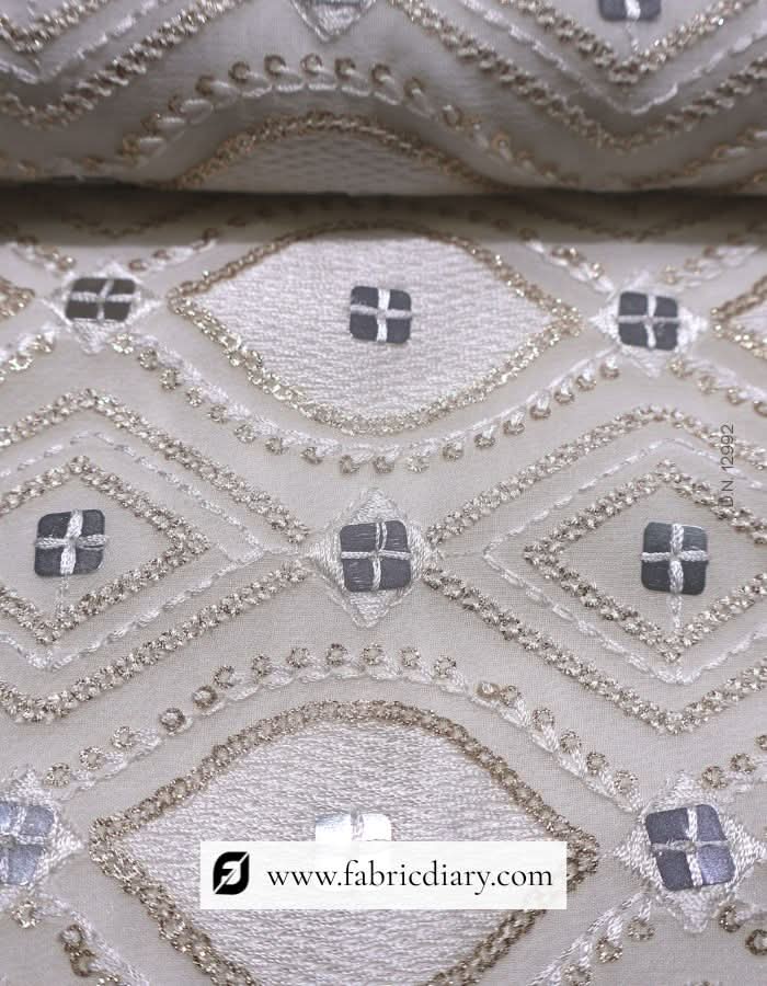 Wholesale sequin fabric with unique four square design